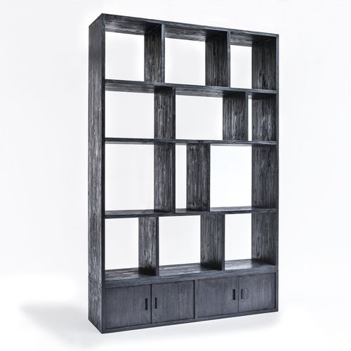 Scaffale contemporaneo - SYLVIE - GOMMAIRE - in teak / con contenitore