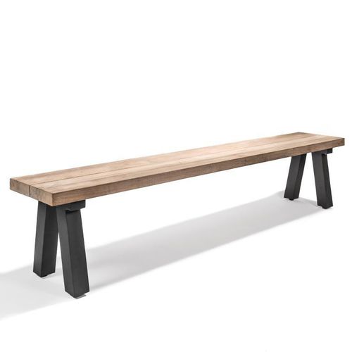 Panca da giardino contemporanea - ANTICA  - GOMMAIRE - in teak