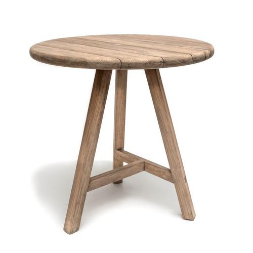 Tavolo alto contemporaneo - ANTON - GOMMAIRE - in teak / rotondo / per uso residenziale