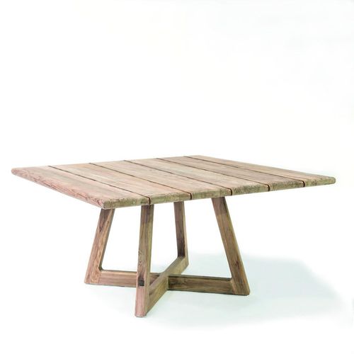 Tavolo da pranzo contemporaneo - DENNIS  - GOMMAIRE - in teak / quadrato / per uso residenziale