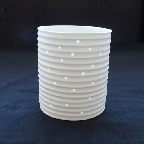 Portacandelina in porcellana di Limoges - PETIT CYLINDRE - Jacques Pergay - per uso residenziale