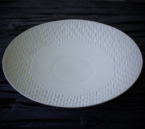 Piatto da cena - WOK EMPREINTE - Jacques Pergay - di presentazione / rotondo / in porcellana di Limoges