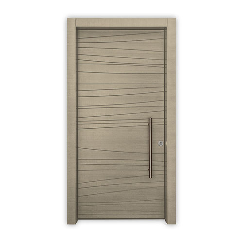 Porta d'ingresso - SIMMS - REMO Security Doors - impiallacciata in legno / in acciaio galvanizzato / battente