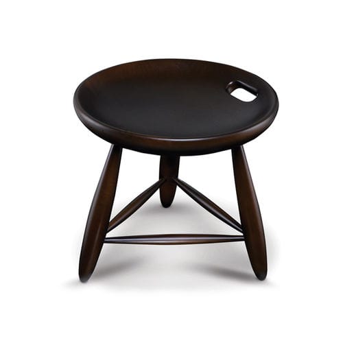 Sgabello contemporaneo - MOCHO - LinBrasil - in legno massiccio / in faggio