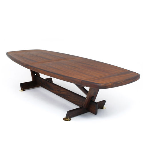 Tavolo contemporaneo - PARKER - LinBrasil - in legno massiccio / impiallacciato in legno / rettangolare