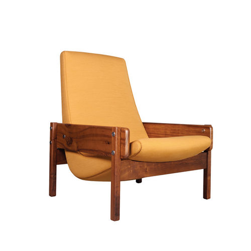 Poltrona contemporanea - VRONKA - LinBrasil - in tessuto / in legno massiccio / in faggio