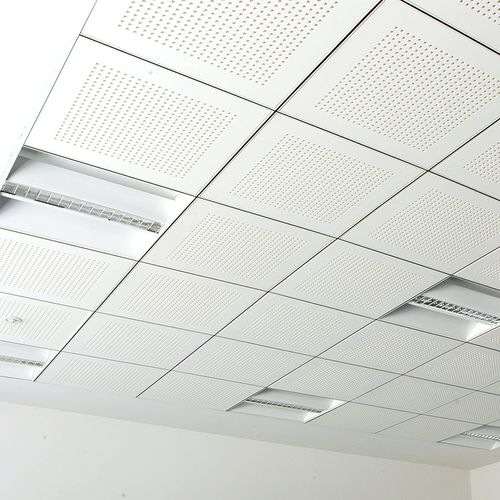 Controsoffitto in metallo - SILHOUETTE CARRIER SYSTEM - Tacer Ltd. - a quadrotte / acustico