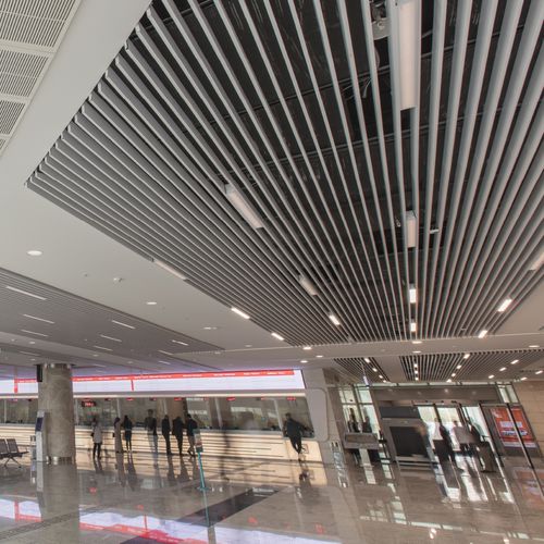 Controsoffitto in metallo - EXTRUDED PROFILE - Tacer Ltd. - a doghe / acustico