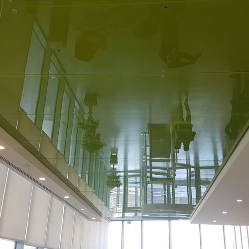 Controsoffitto in vetro - VITREOUS GLASS CEILING - Tacer Ltd. - in pannelli / decorativo