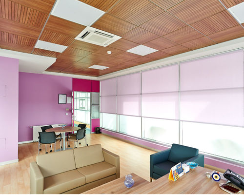 Controsoffitto in legno - CEILING - T24 - Tacer Ltd. - a quadrotte / acustico