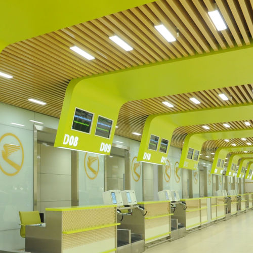 Controsoffitto in metallo - TROYALINE - Tacer Ltd. - a doghe / fonoassorbente / decorativo