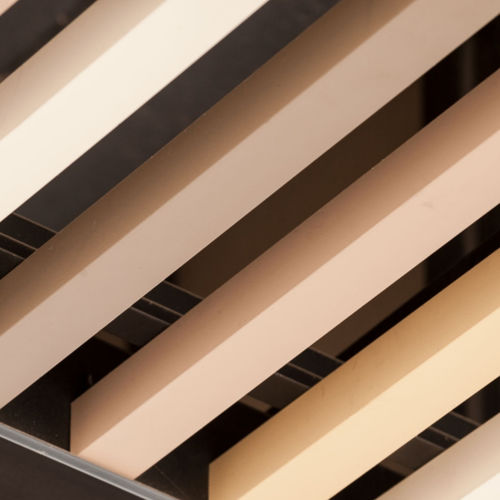 Controsoffitto in metallo - 30X100 BAFFLE - Tacer Ltd. - a doghe / fonoassorbente / ignifugo