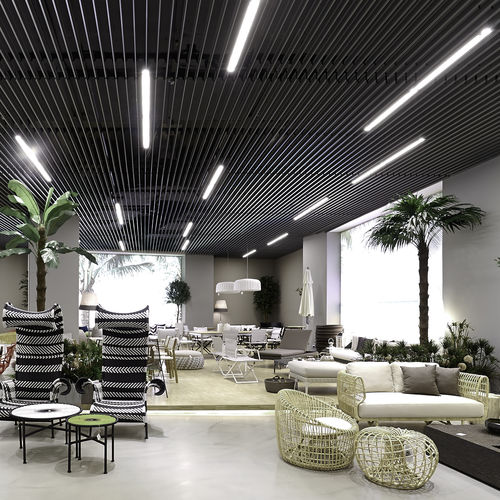 Controsoffitto in metallo - BAFFLE SYSTEMS  - Tacer Ltd. - in legno / in pannelli / a doghe