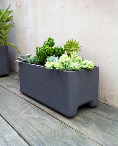 Fioriera in fibrocemento - BALCONIA - green-form - rettangolare / contemporanea / per spazi pubblici