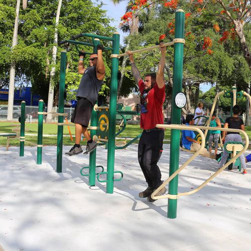 Barra di trazione tripla - SGR2005-1-77 - Greenfields Outdoor Fitness - in metallo / da esterno / per percorso vita