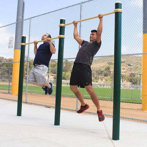 Barra di trazione doppia - SGR2005-1-45 - Greenfields Outdoor Fitness - in metallo / da esterno / per percorso vita