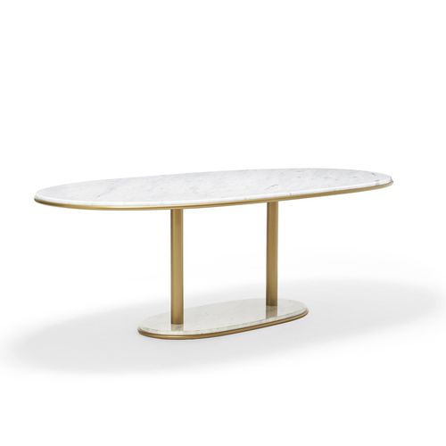 Tavolo da pranzo contemporaneo - STAY - Sé collections - in marmo / ovale / per uso residenziale