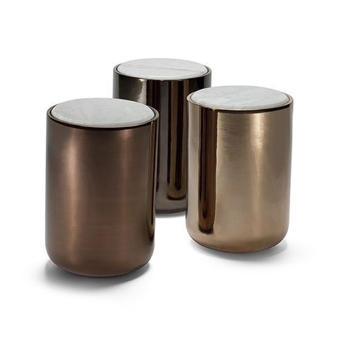 Tavolo d'appoggio contemporaneo - BALA HI - Sé collections - in ceramica / in marmo / rotondo