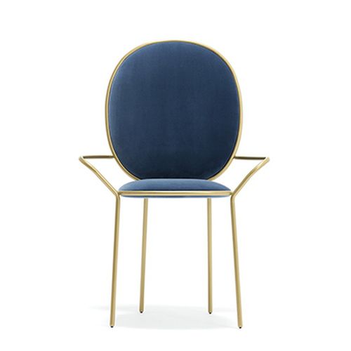 Sedia da pranzo contemporanea - STAY - Sé collections - da interno / in tessuto / con supporto in acciaio laccato