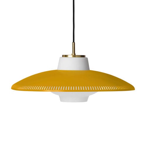 Lampada a sospensione - OPAL SHADE - Warm  Nordic - in alluminio laccato / in vetro opalescente / classica