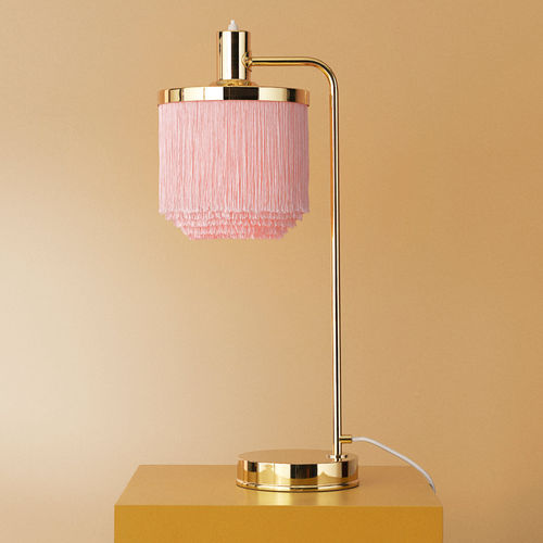 Lampada da tavolo - FRINGE - Warm  Nordic - in ottone lucidato / in tessuto / classica
