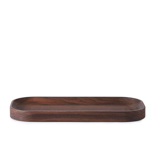 Vassoio di servizio in rovere - CARVED - Warm  Nordic - in noce / per uso residenziale