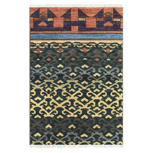 Tappeto contemporaneo - SELJUK - Knots rugs - a motivi / in lana / rettangolare