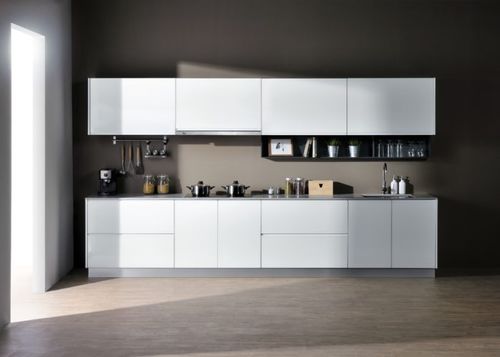 Cucina contemporanea - MOD 1 - Alustil - in vetro / in quarzo / in alluminio