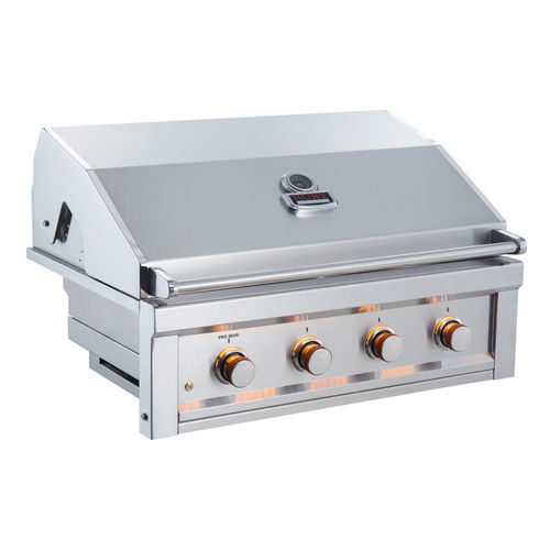 Barbecue a gas - RUBY4B-IR - SUNSTONE - elettrico / da appoggio / in acciaio inossidabile