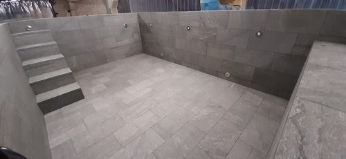 Piscina in pannelli - 5 M x 3 M - Tilestone Pools one piece tiled pools - monoblocco / prefabbricata / da esterno