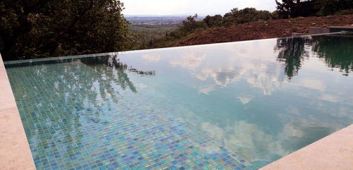 Piscina in pannelli - 9x3 - Tilestone Pools one piece tiled pools - monoblocco / a straripamento / da esterno