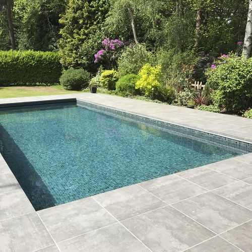 Piscina monoblocco - PARAMOUNT SPLIT - Tilestone Pools one piece tiled pools - su misura / da esterno / per centro benessere