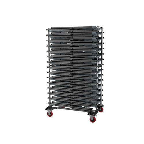 Carrello portasedie - Otto - Zown - per hotel / per ristorante / in acciaio verniciato
