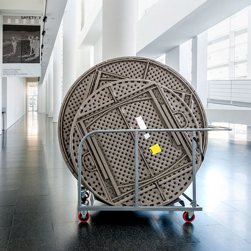 Carrello portatavoli - Planet - Zown - per hotel / per ristorante / in acciaio verniciato