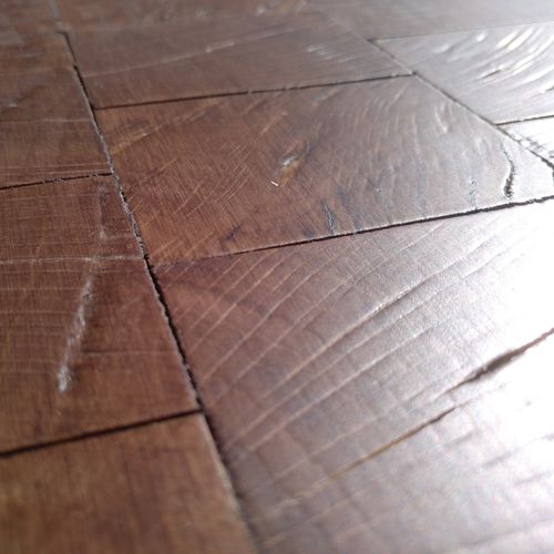Parquet multistrato - ENDGRAIN TILE TOBACCO - SURCO interiors - in legno / in rovere / oliato
