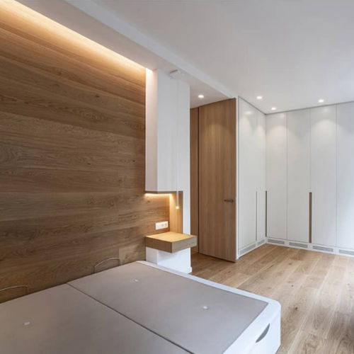 Lastra di paramento in legno - ALMOND 230 MM - SURCO interiors - da interno / inchiodata / da incollare