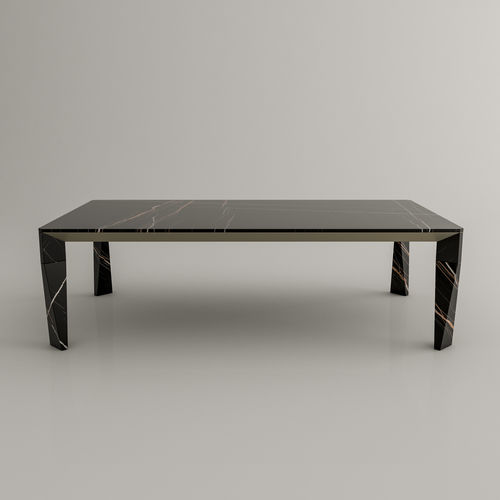 Tavolo contemporaneo - LEGACY - Roig - art & design - - in marmo / con supporto in marmo / rettangolare