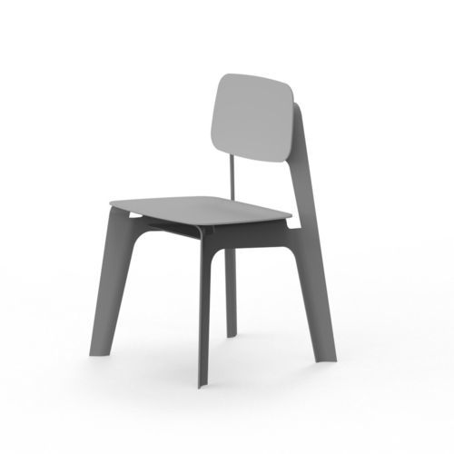 Sedia da pranzo contemporanea - Kern  - Shift - da esterno / da interno / in alluminio
