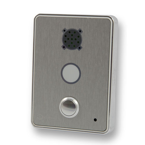Citofono audio grigio - CROMOCOM - Cemit - da esterno / da interno / con 1 pulsante