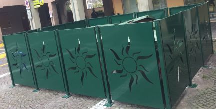 Rete frangivista a pannello - CLIO - Ferrinox - in acciaio galvanizzato / a tinta unita / divisorio
