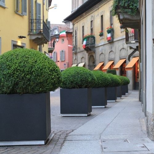 Fioriera in acciaio inossidabile - QUADRA - Ferrinox - quadrata / cubo / ad alta resistenza