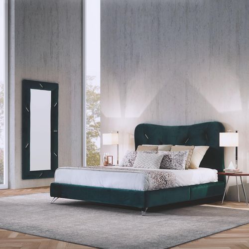 Letto matrimoniale - NAOMI - MHR - classico / imbottito / con testiera