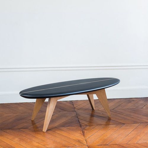 Tavolino basso contemporaneo - BOLGE 47 - SALTY - in faggio / in resina / ovale