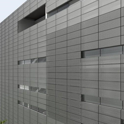 Rivestimento di facciata in pannelli - SJZ SHANZHENG CO., LTD - in acciaio galvanizzato / perforato / per facciata ventilata