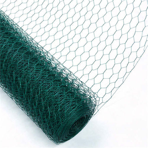 Maglia metallica in acciaio - SJZ SHANZHENG CO., LTD - rivestita di PVC / per recinzione / a maglia esagonale