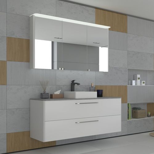 Mobile lavabo doppio - SOFT - UAB KAME - sospeso / in MDF / in ceramica