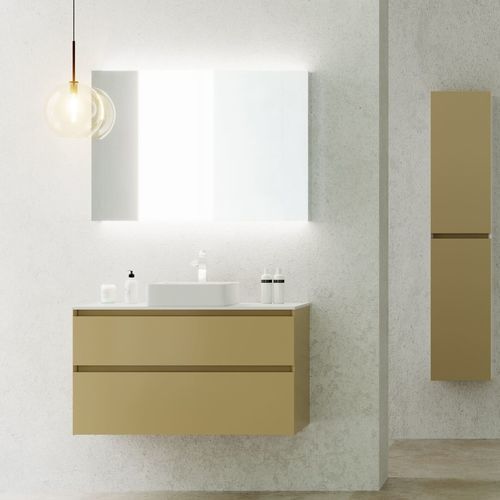 Mobile lavabo sospeso - LOFT LEFT  - UAB KAME - in MDF / in Corian® / design scandinavo