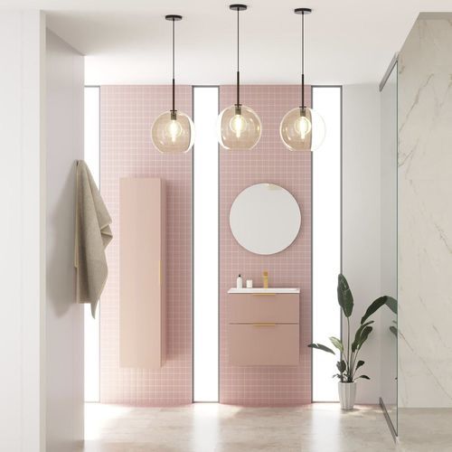 Mobile lavabo sospeso - BIG - UAB KAME - in MDF / in ceramica / contemporaneo