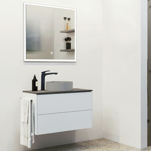 Mobile lavabo sospeso - D-LINE - UAB KAME - in MDF / in ceramica / contemporaneo