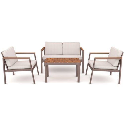 Set lounge da giardino contemporaneo - Mira  - YÜCEL OUTDOOR FURNİTURE  - in tessuto / in alluminio / professionale